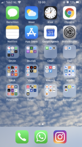 Apps in mappen verdelen iPhone